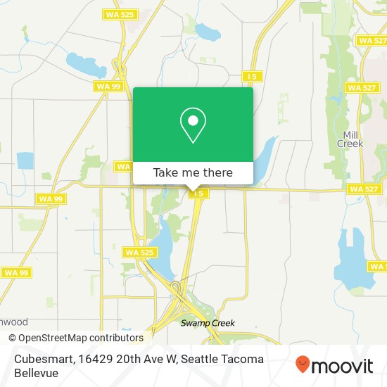 Cubesmart, 16429 20th Ave W map