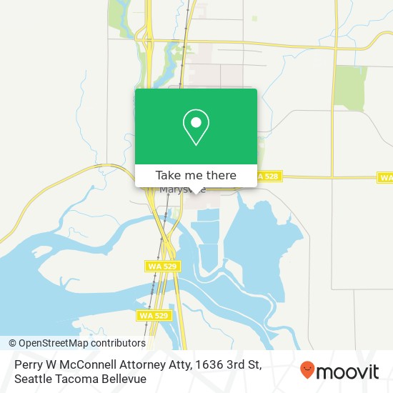 Mapa de Perry W McConnell Attorney Atty, 1636 3rd St