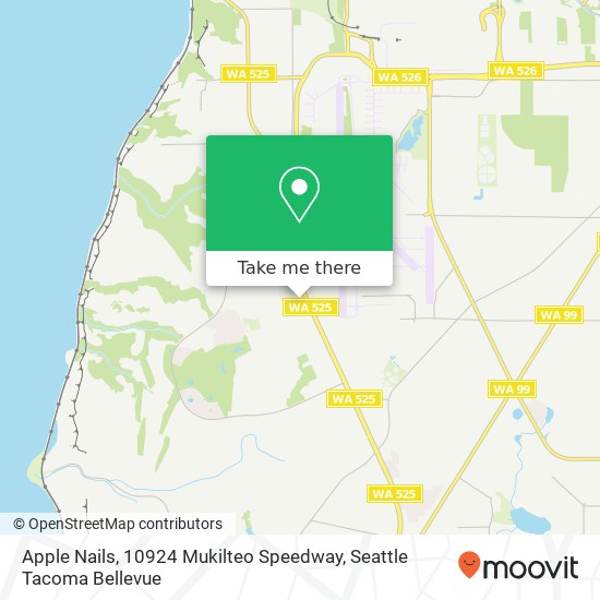 Mapa de Apple Nails, 10924 Mukilteo Speedway