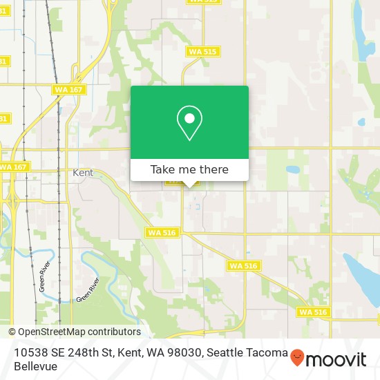 Mapa de 10538 SE 248th St, Kent, WA 98030