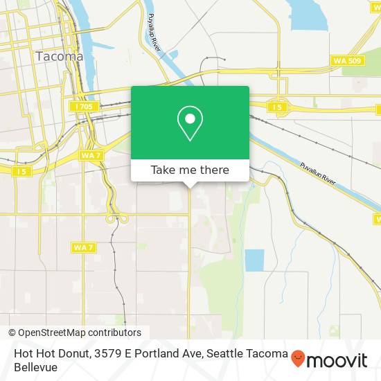 Mapa de Hot Hot Donut, 3579 E Portland Ave
