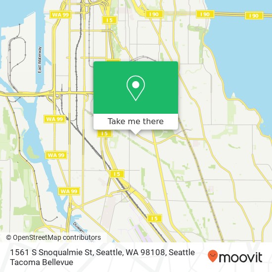 1561 S Snoqualmie St, Seattle, WA 98108 map