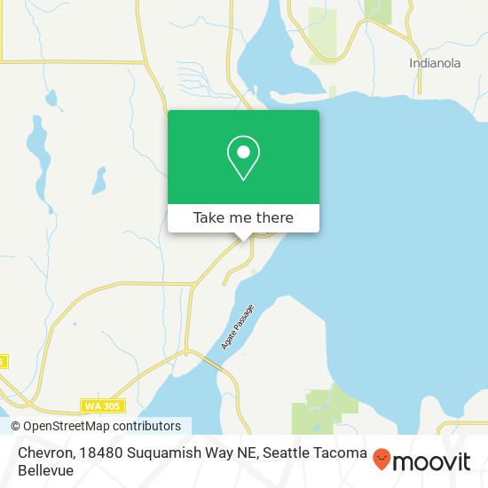 Chevron, 18480 Suquamish Way NE map