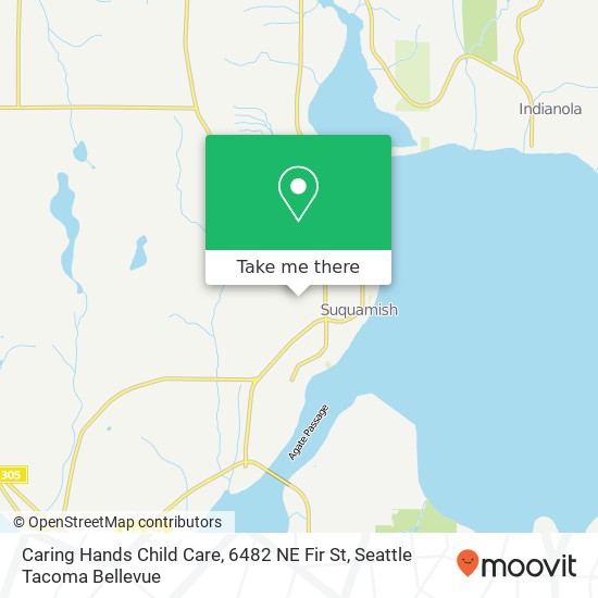 Mapa de Caring Hands Child Care, 6482 NE Fir St