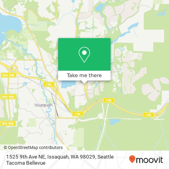 1525 9th Ave NE, Issaquah, WA 98029 map