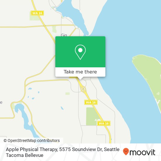 Mapa de Apple Physical Therapy, 5575 Soundview Dr