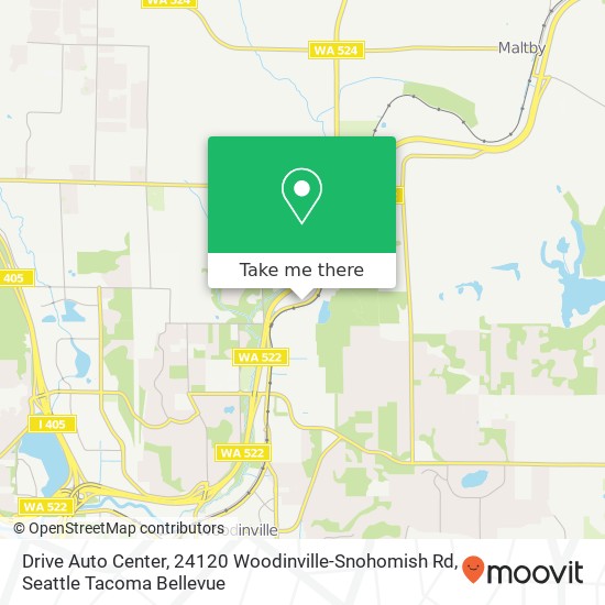 Drive Auto Center, 24120 Woodinville-Snohomish Rd map
