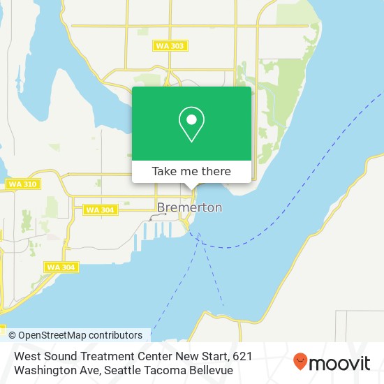 Mapa de West Sound Treatment Center New Start, 621 Washington Ave
