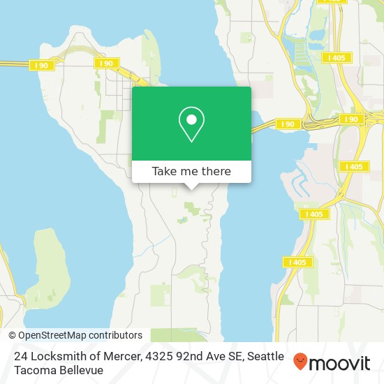 24 Locksmith of Mercer, 4325 92nd Ave SE map