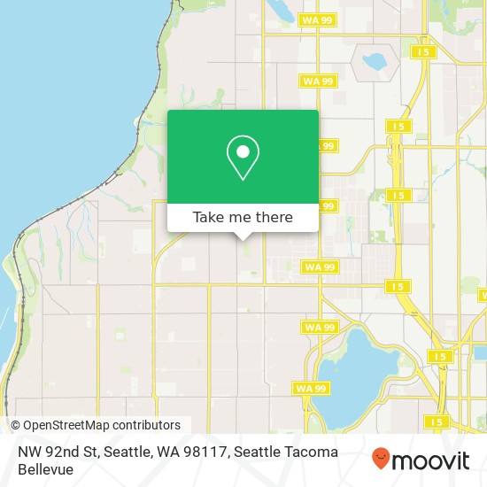 NW 92nd St, Seattle, WA 98117 map