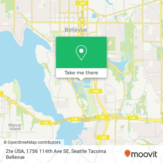 Zte USA, 1756 114th Ave SE map