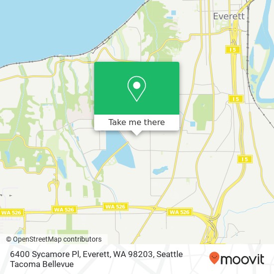 6400 Sycamore Pl, Everett, WA 98203 map