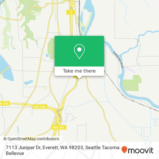 Mapa de 7113 Juniper Dr, Everett, WA 98203