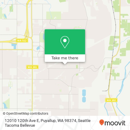 Mapa de 12010 120th Ave E, Puyallup, WA 98374