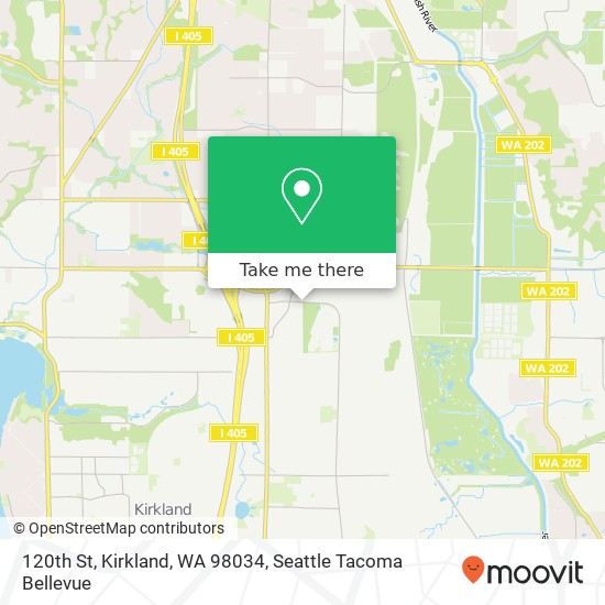 Mapa de 120th St, Kirkland, WA 98034