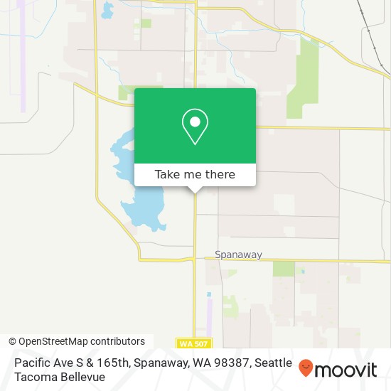 Pacific Ave S & 165th, Spanaway, WA 98387 map