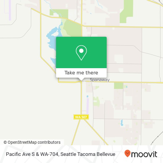 Mapa de Pacific Ave S & WA-704, Spanaway, WA 98387