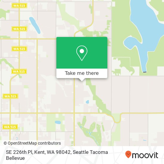 Mapa de SE 226th Pl, Kent, WA 98042