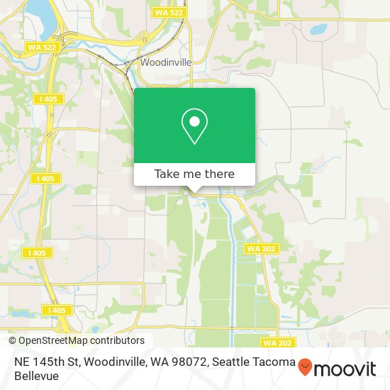 Mapa de NE 145th St, Woodinville, WA 98072