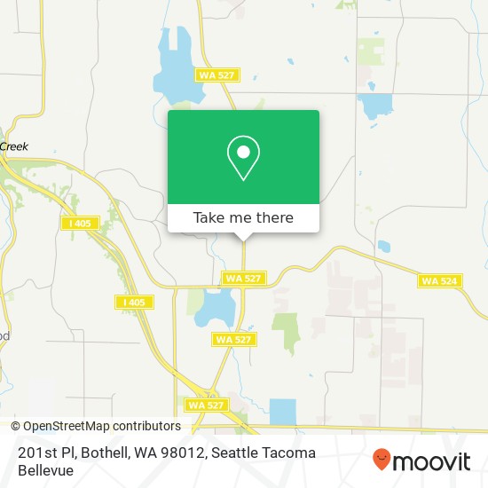 201st Pl, Bothell, WA 98012 map