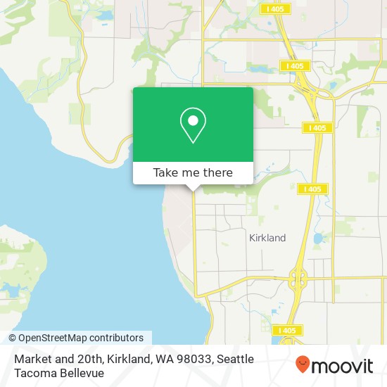 Mapa de Market and 20th, Kirkland, WA 98033