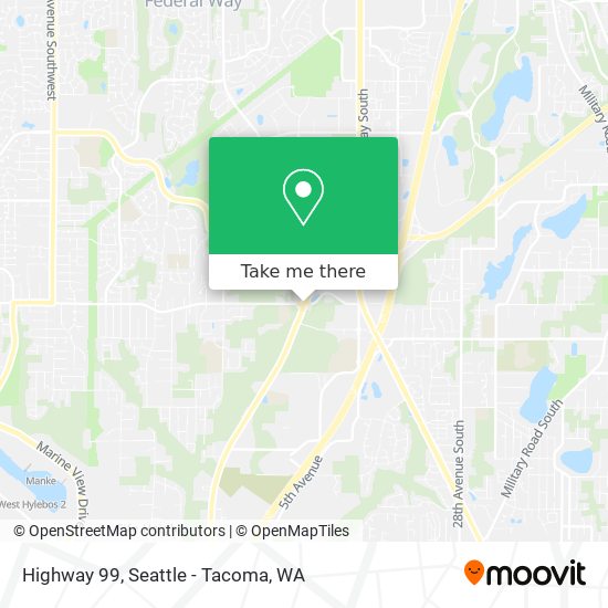 Highway 99 map