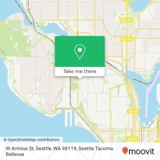 Mapa de W Armour St, Seattle, WA 98119