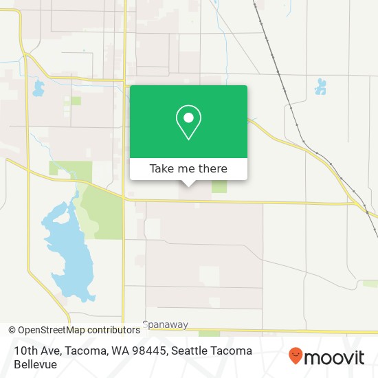 Mapa de 10th Ave, Tacoma, WA 98445