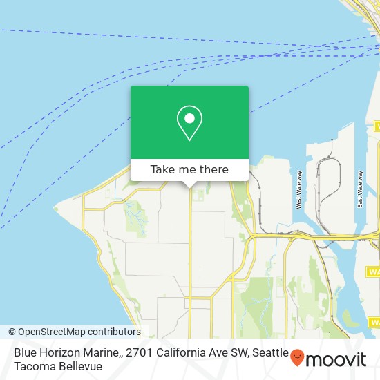 Blue Horizon Marine,, 2701 California Ave SW map