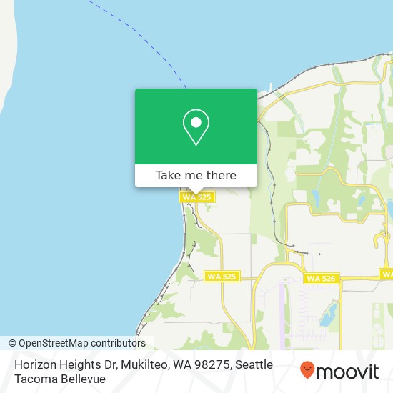 Mapa de Horizon Heights Dr, Mukilteo, WA 98275