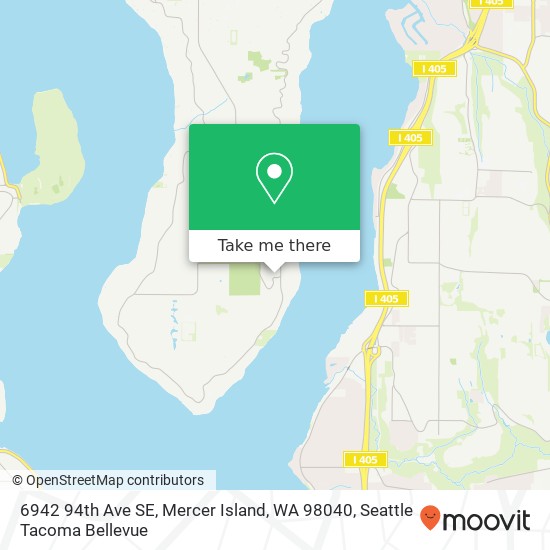 Mapa de 6942 94th Ave SE, Mercer Island, WA 98040