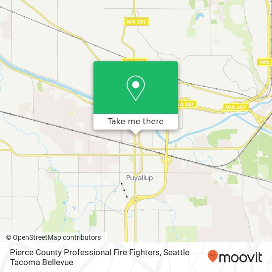 Pierce County Professional Fire Fighters map