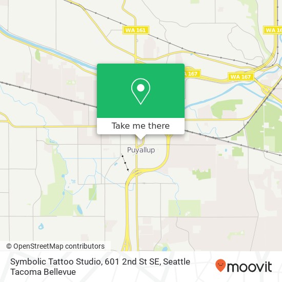 Mapa de Symbolic Tattoo Studio, 601 2nd St SE