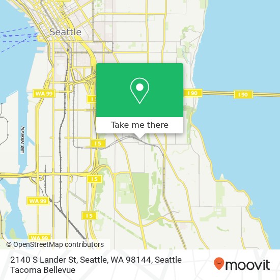 Mapa de 2140 S Lander St, Seattle, WA 98144