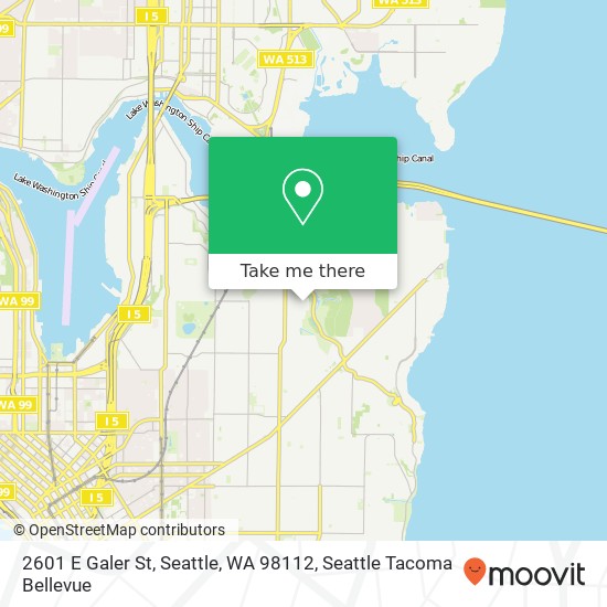 Mapa de 2601 E Galer St, Seattle, WA 98112