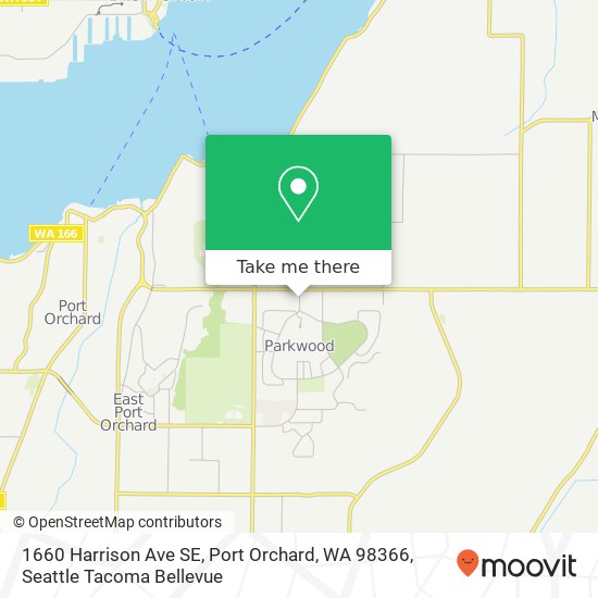 1660 Harrison Ave SE, Port Orchard, WA 98366 map