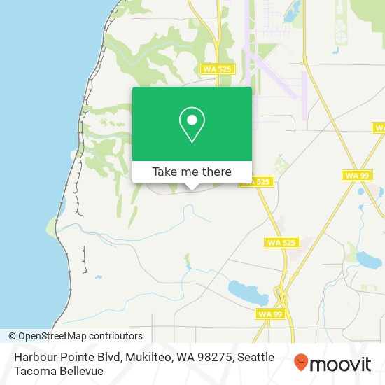 Mapa de Harbour Pointe Blvd, Mukilteo, WA 98275