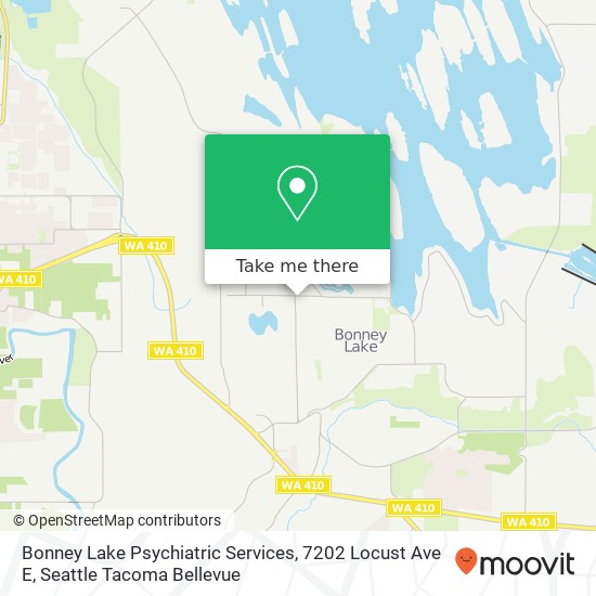 Mapa de Bonney Lake Psychiatric Services, 7202 Locust Ave E