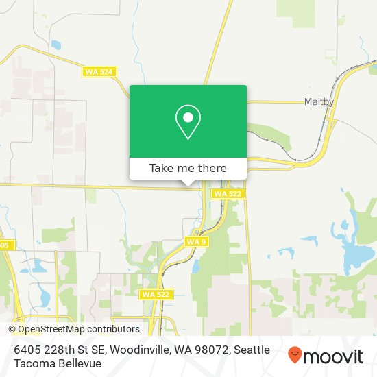 Mapa de 6405 228th St SE, Woodinville, WA 98072