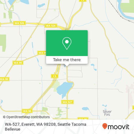 Mapa de WA-527, Everett, WA 98208
