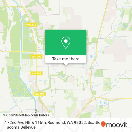 Mapa de 172nd Ave NE & 116th, Redmond, WA 98052