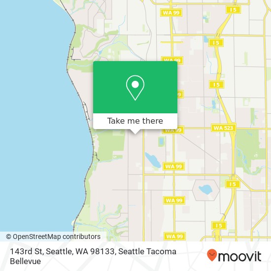 Mapa de 143rd St, Seattle, WA 98133