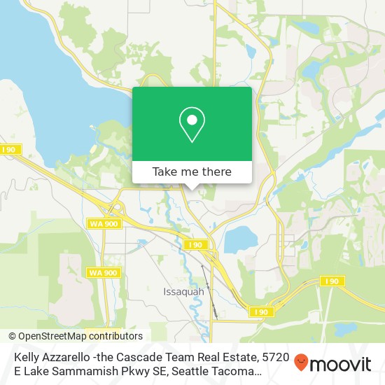 Mapa de Kelly Azzarello -the Cascade Team Real Estate, 5720 E Lake Sammamish Pkwy SE