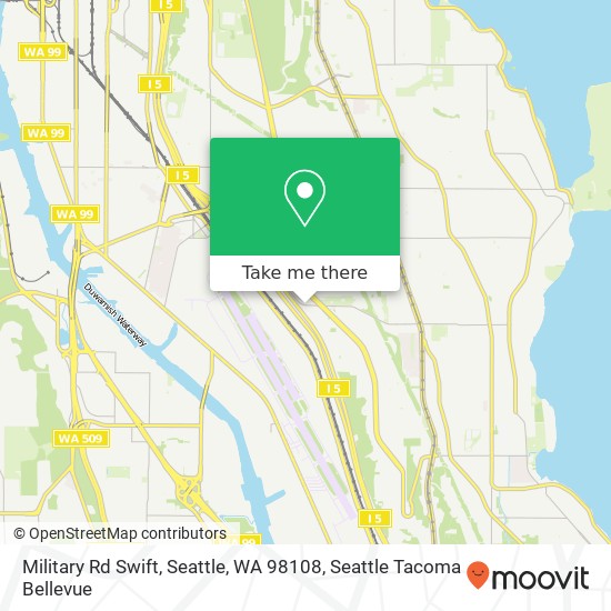 Mapa de Military Rd Swift, Seattle, WA 98108