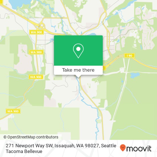 Mapa de 271 Newport Way SW, Issaquah, WA 98027