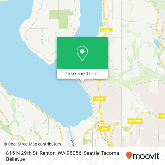 Mapa de 815 N 29th St, Renton, WA 98056