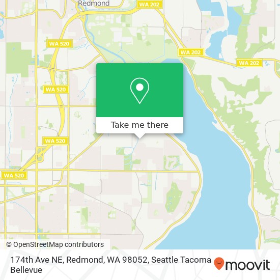 Mapa de 174th Ave NE, Redmond, WA 98052