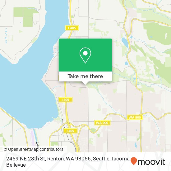 Mapa de 2459 NE 28th St, Renton, WA 98056