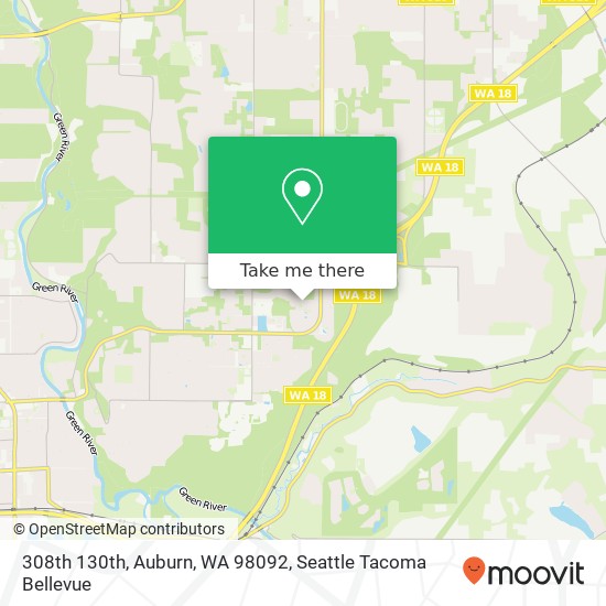 Mapa de 308th 130th, Auburn, WA 98092