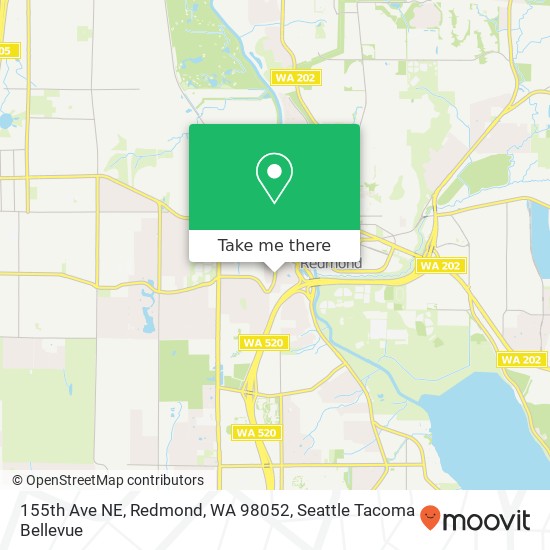 155th Ave NE, Redmond, WA 98052 map